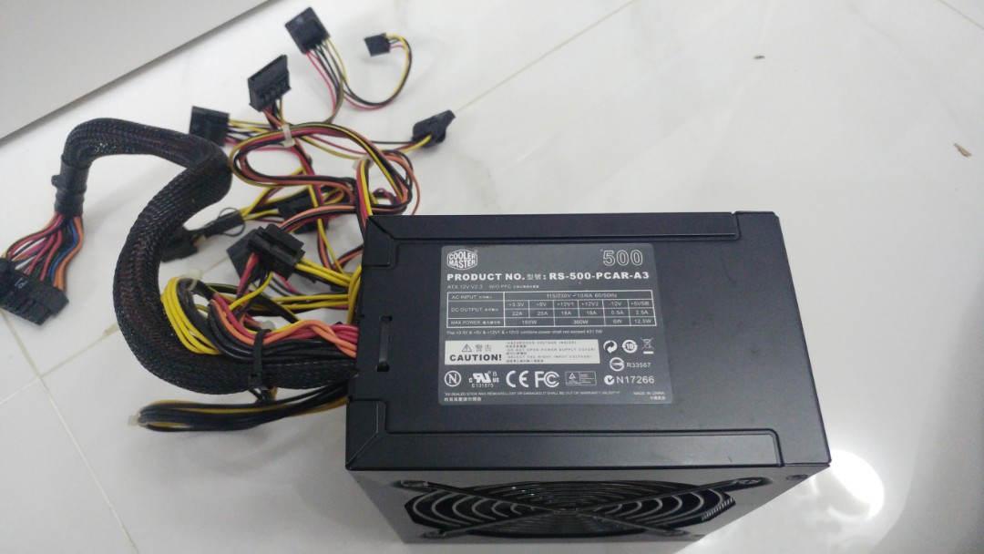 電腦火牛Cooler Master eXtreme Power Plus 500W (RS-500-PCAR/PCAP-A3), 電腦＆科技 ...