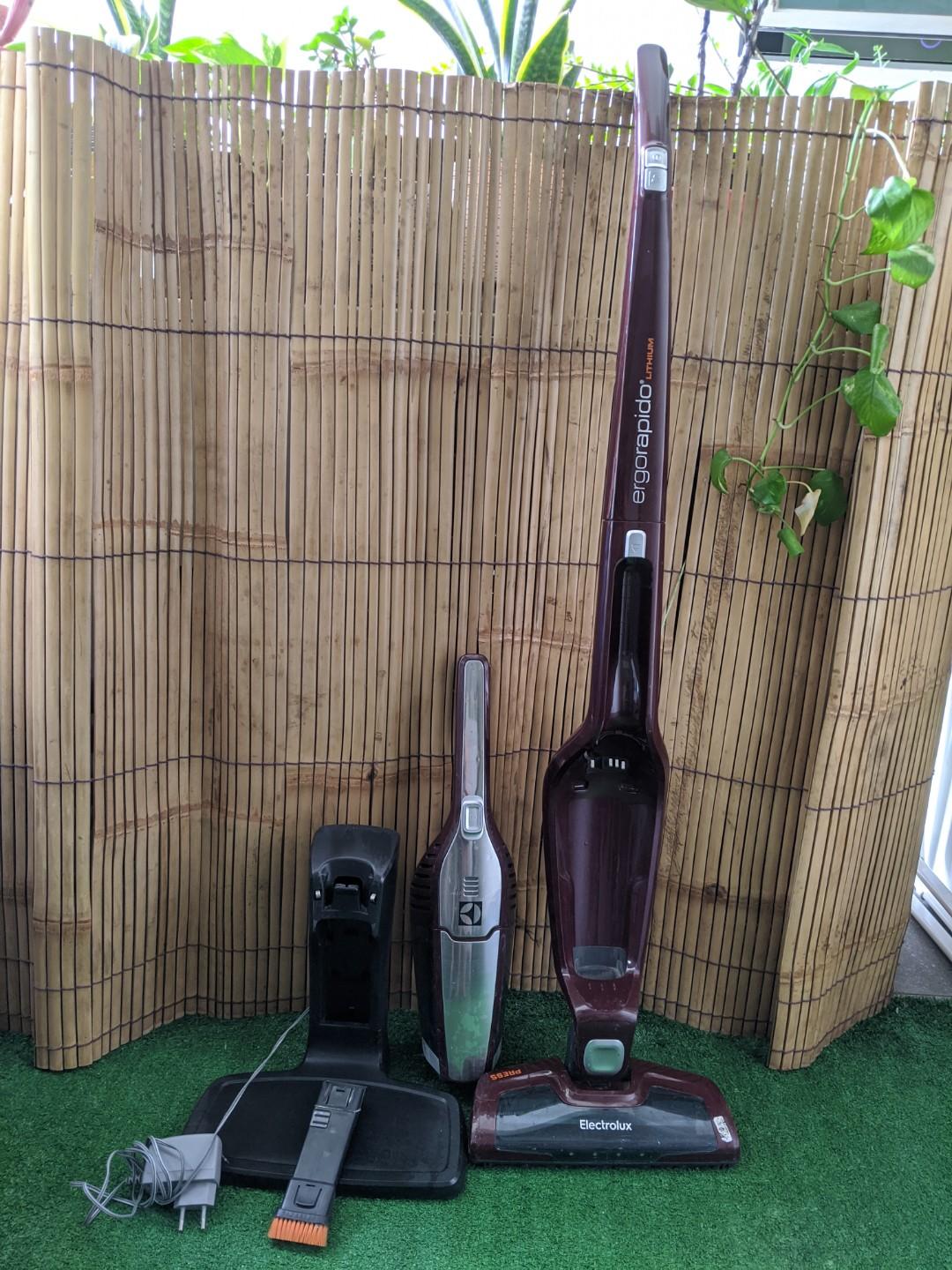 Electrolux standing vacuum cleaner no cord, no bag technology, TV