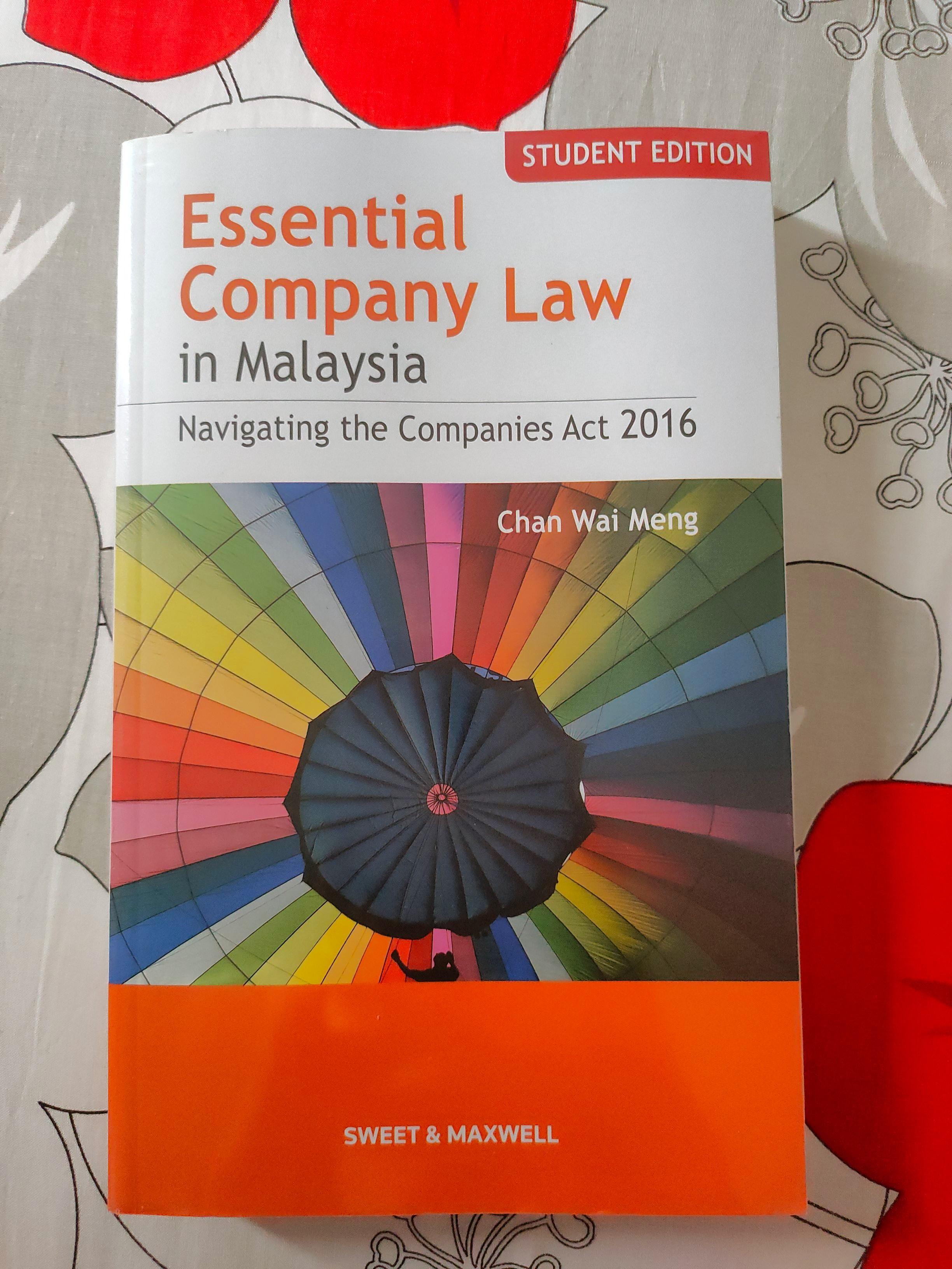 Essential Company Law In Malaysia Navigating The Companies Act 2016 Textbooks On Carousell