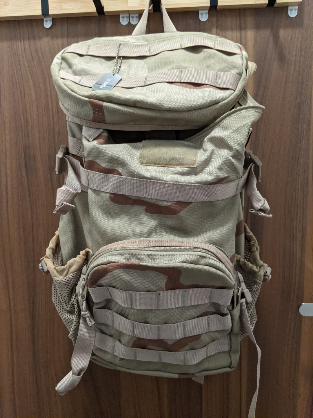 Force 21 Desert Storm Camo outdoor backpack