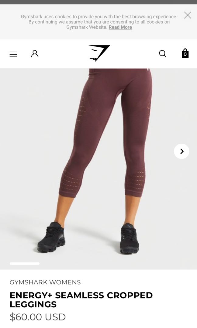 XS Gymshark Energy+ Seamless Leggings - Berry Red, Women's Fashion,  Activewear on Carousell