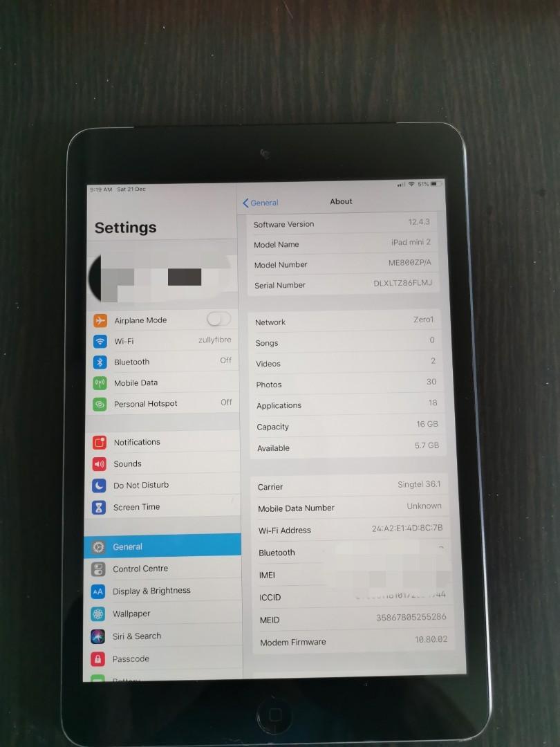 Ipad Mini 2 Sim Card Wifi Keyboard Case Mobile Phones Tablets Tablets On Carousell