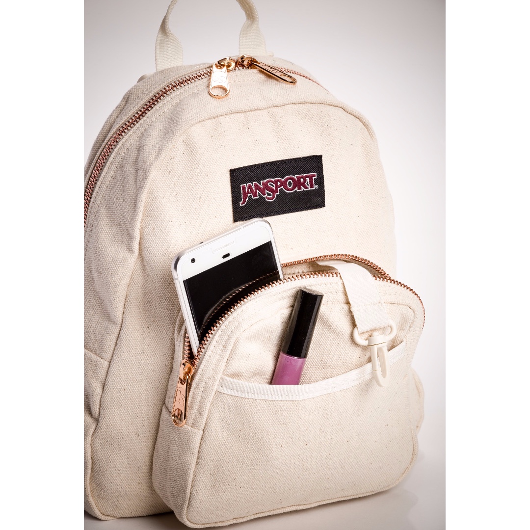 Jansport mini backpack rose gold Carousell