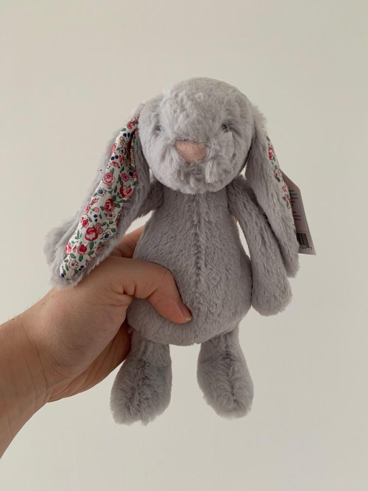 jellycat blossom silver bunny small