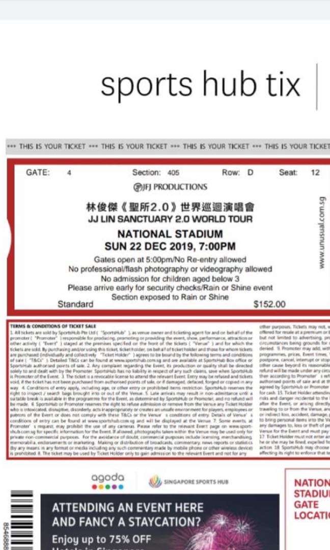 Jj Lin Sanctuary Concert 2019 22 Dec Tickets Vouchers Event Tickets On Carousell