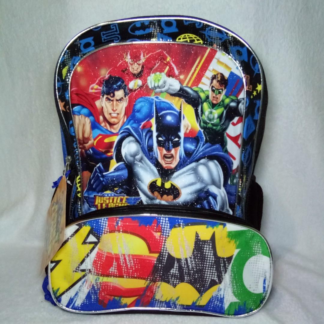 JUSTICE LEAGUE BAG PACK, Babies & Kids, Going Out, Diaper Bags & Wetbags on Carousell