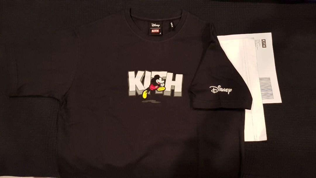 Kith x Disney Running Mickey Tee Black, Men's Fashion, Tops & Sets ...