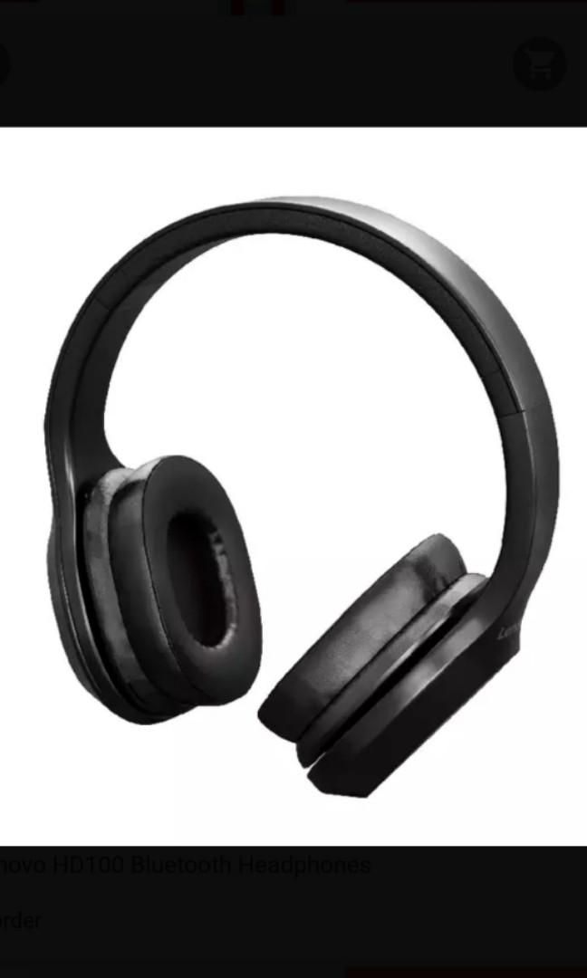 Lenovo HD100 Bluetooth Headphones BNIB Brand New In Box Audio