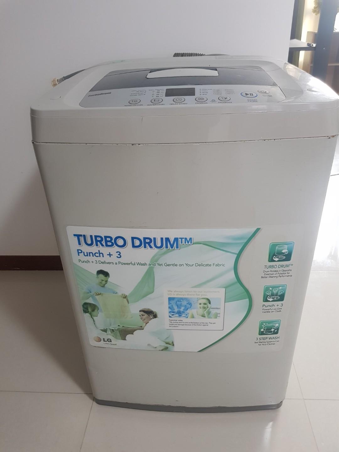 LG 6.5kg Turbo Drum Washing Machine, TV & Home Appliances, Washing Machines and Dryers on Carousell