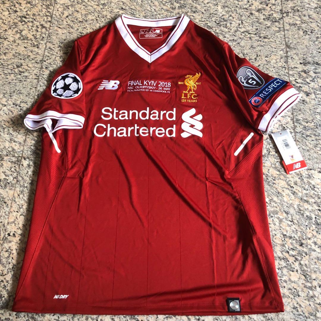 Liverpool Champions League Final 2017 18 Home Jersey Men S Fashion Activewear On Carousell