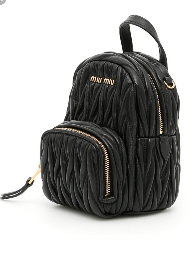 Miu miu mini backpack discount
