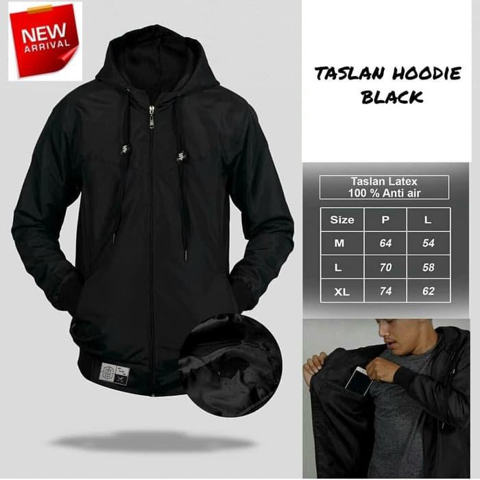 Jaket hotsell taslan hoodie