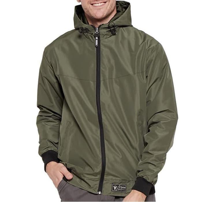 Jaket deals taslan hoodie