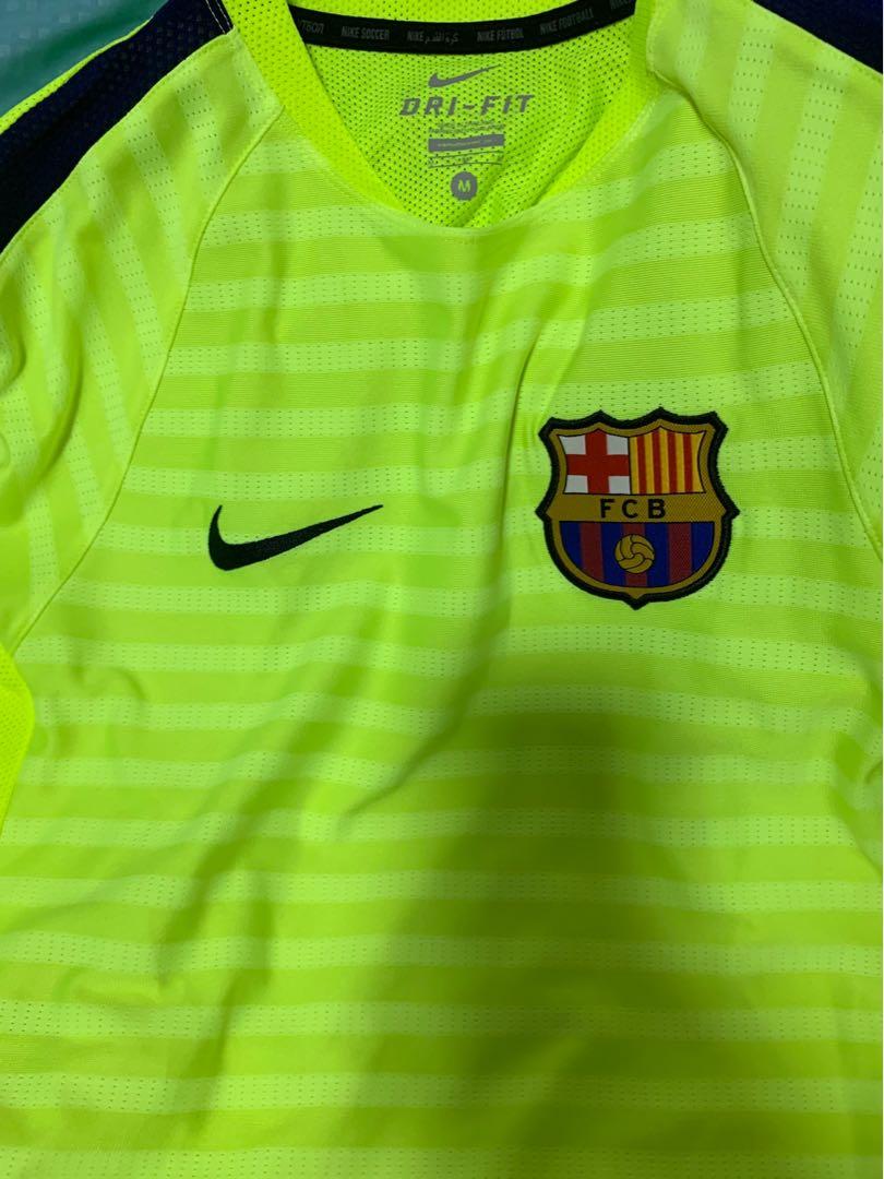 Nike FC barcelona Jersey Dri fit Neon green