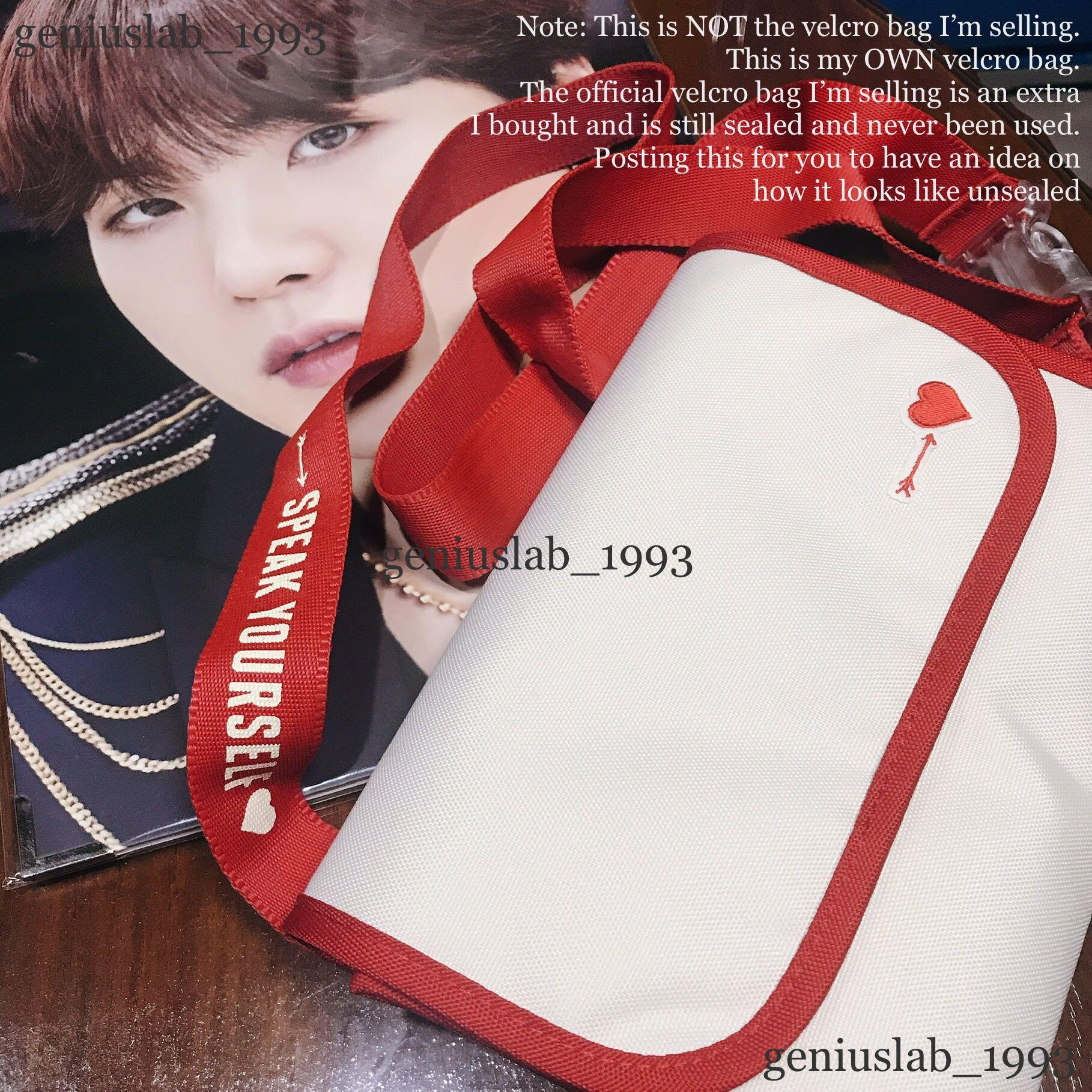 Bts velcro 2025 bag speak yourself