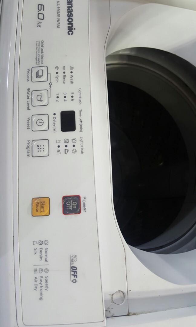 Panasonic 6Kg. Full Auto Washer NAF60MB1WRM Full Auto Washing Machine