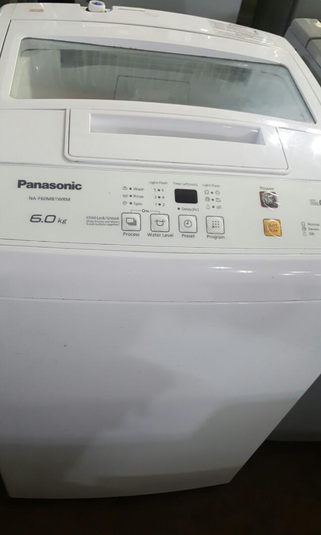 Panasonic 6Kg. Full Auto Washer NAF60MB1WRM Full Auto Washing Machine