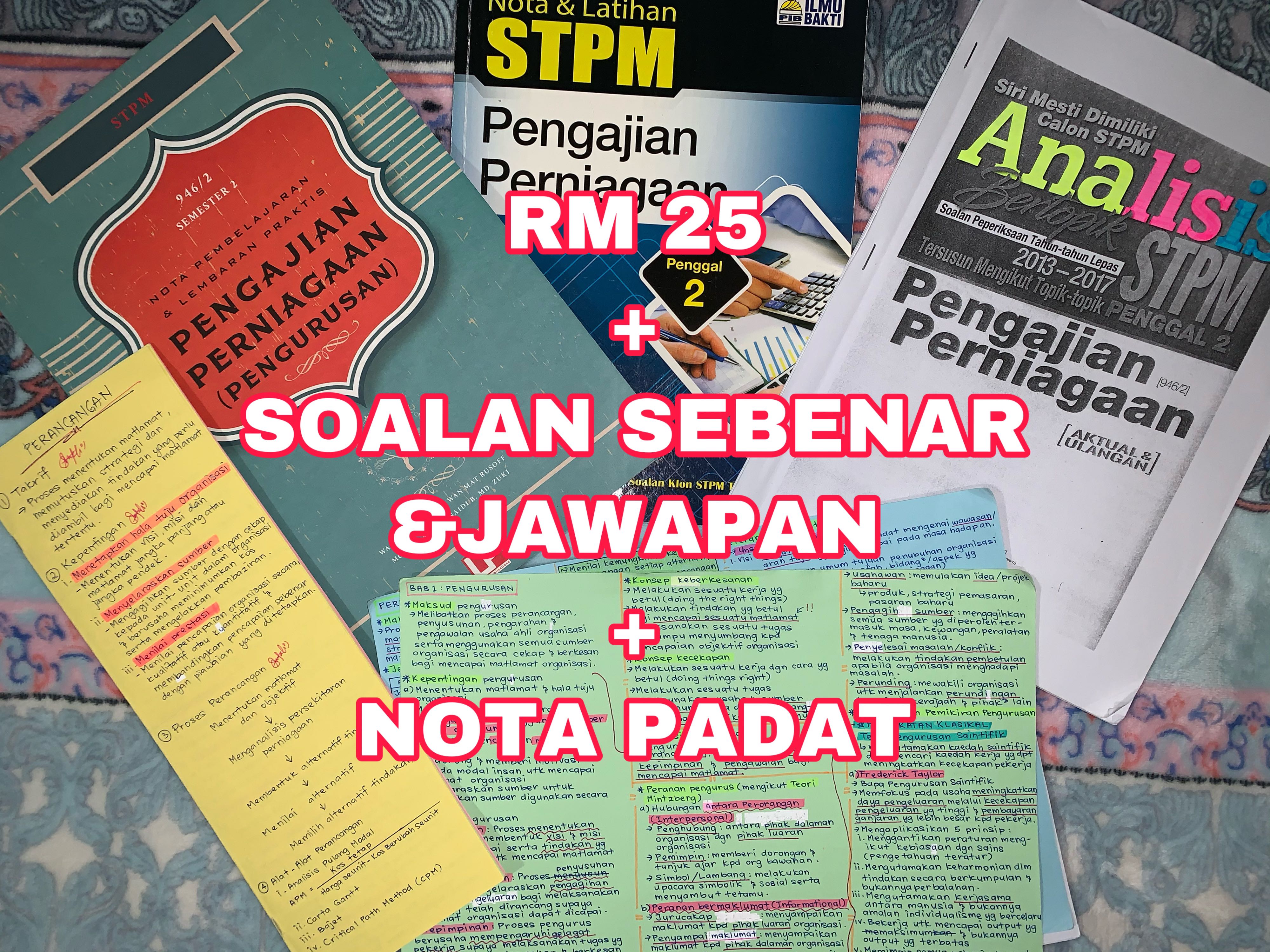 PENGAJIAN PERNIAGAAN STPM PENGGAL 2 + CONTOH SOALAN SEBENAR & JAWAPAN