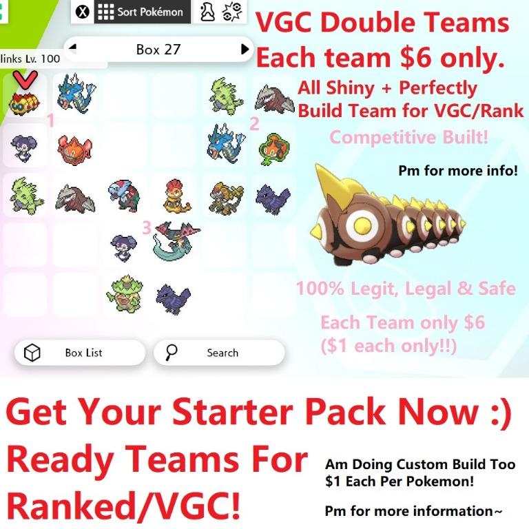 Pokemon Sword Shield Shiny Competitive Battle Ready Teams For Vgc Ranked Doubles Video Gaming Gaming Accessories Game Gift Cards Accounts On Carousell