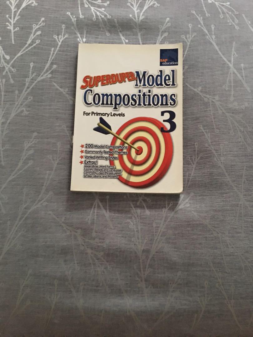Primary 3 Model Composition (Category: Assessment Books) located in Singapore. Submitted by Mederic (Listing ID 268952682, Image 1). Description: Selling this SuperDuper Model Composition book for primary 3 kids-9 yo kids This book has 200 Model Composition inside which you can refer to when it comes to writing composition,you can see the way the writers wrote the composition and pick up some creative words that you can use in your examination Se
