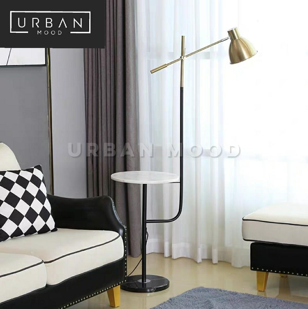 PRIMO Modern Industrial Side Table Lamp, Furniture & Home Living, Home