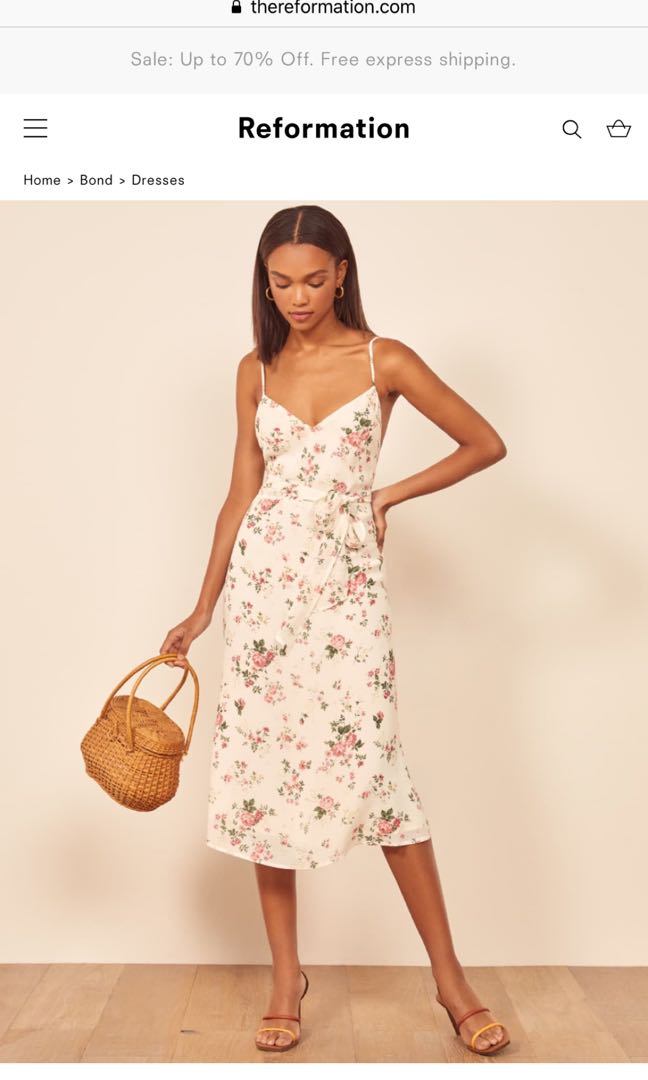 Reformation Dietrich Dress Women s Fashion Dresses Sets Dresses on Carousell