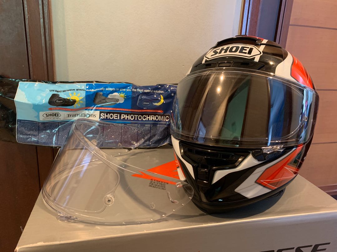 Shoei x 14 transition visor clearance