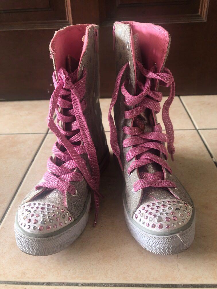 Knee high skechers twinkle toes shop
