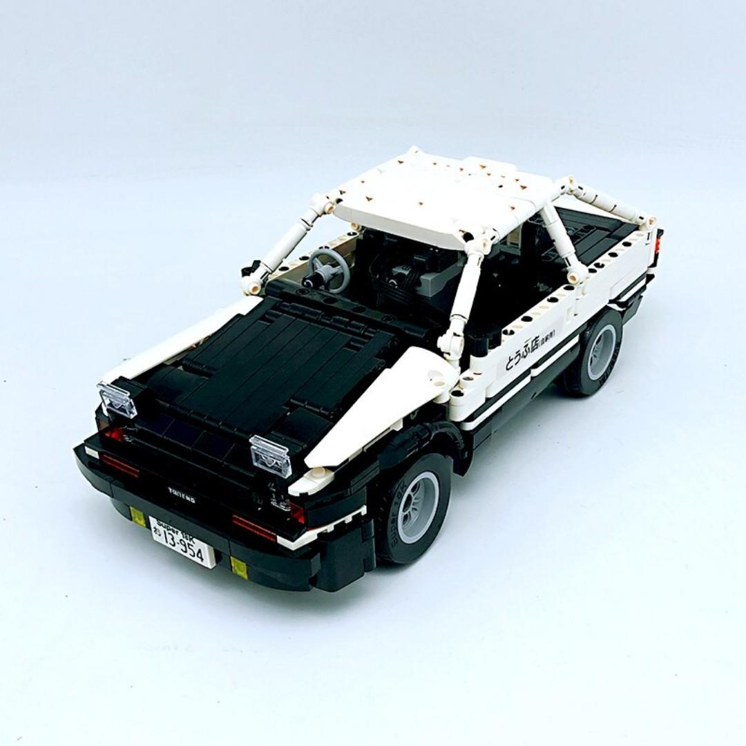 Super Lepin Lego Anime Initial D AE86 AE 86 Trueno Sports Racing Car Racer  Vehicle Model Block Brick Toy, Hobbies & Toys, Toys & Games on Carousell