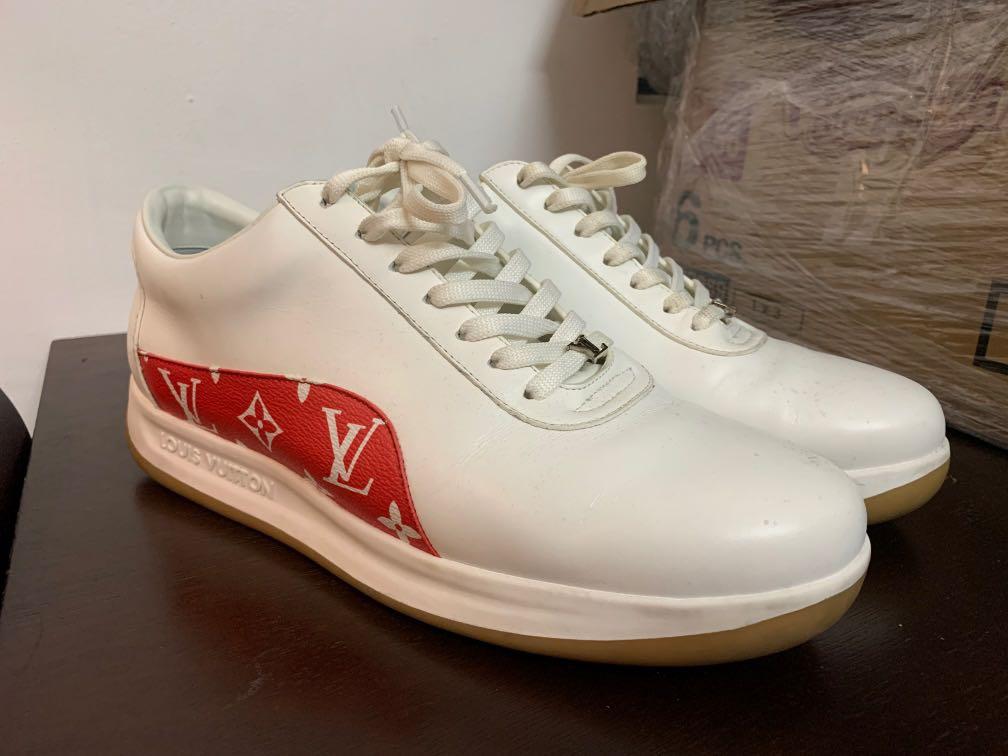 Lv X Supreme Shoes, Men's Fashion, Footwear, Sneakers on Carousell