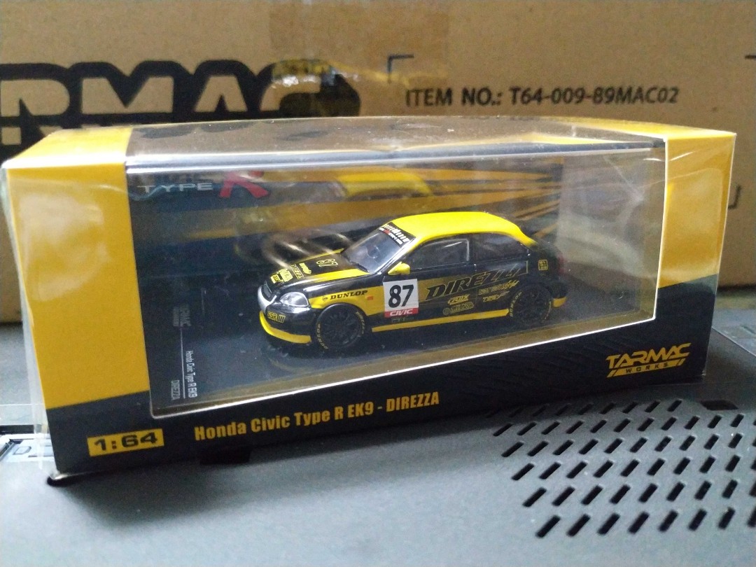 Miniature 1/64 Honda Civic Type R FD2 2008 - Tarmac, Occasion, Modèle Course One Make Race