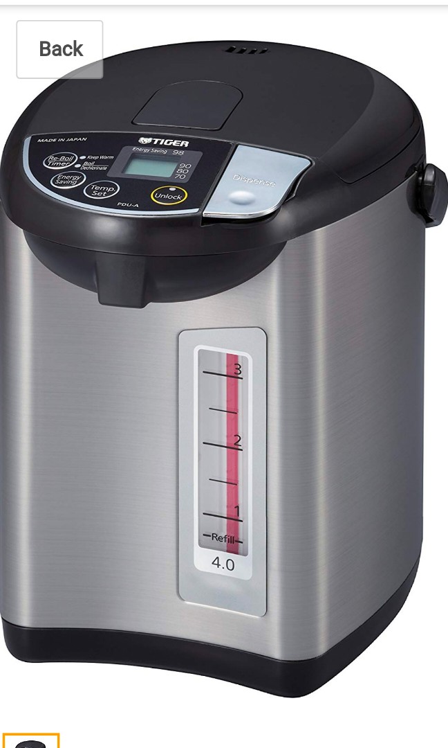Tiger PDUA40S Electric Hot Water Dispenser 4 liter, TV & Home