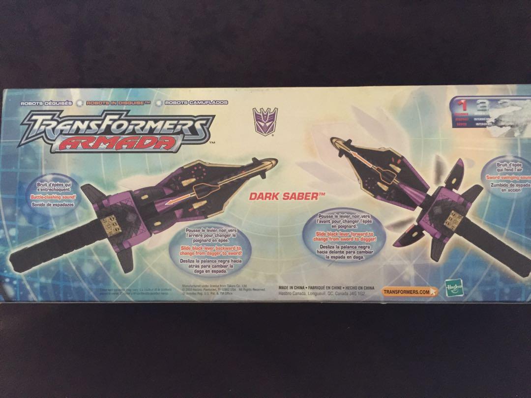 Transformers Armada Dark Saber, Hobbies & Toys, Collectibles