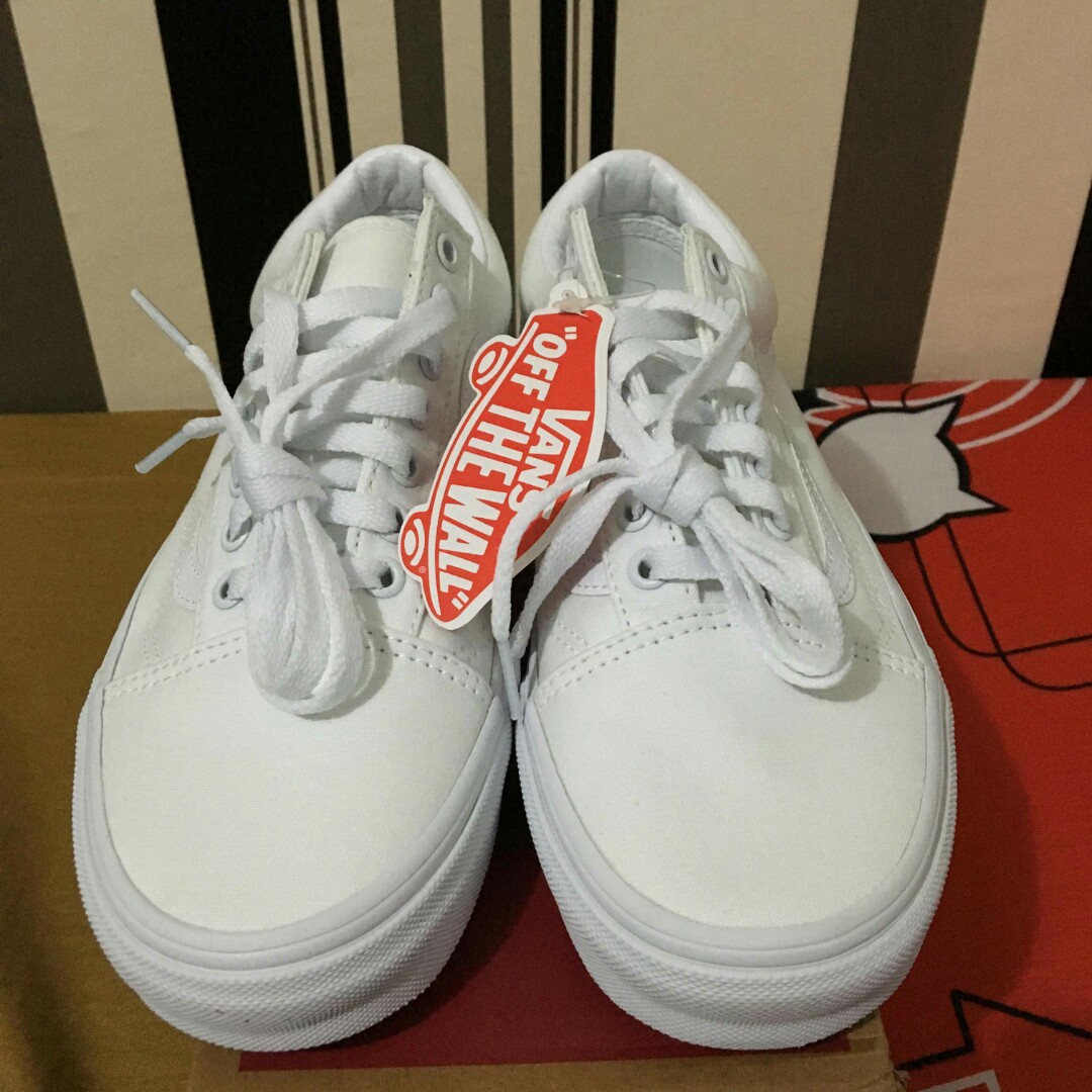 vans old skool true white