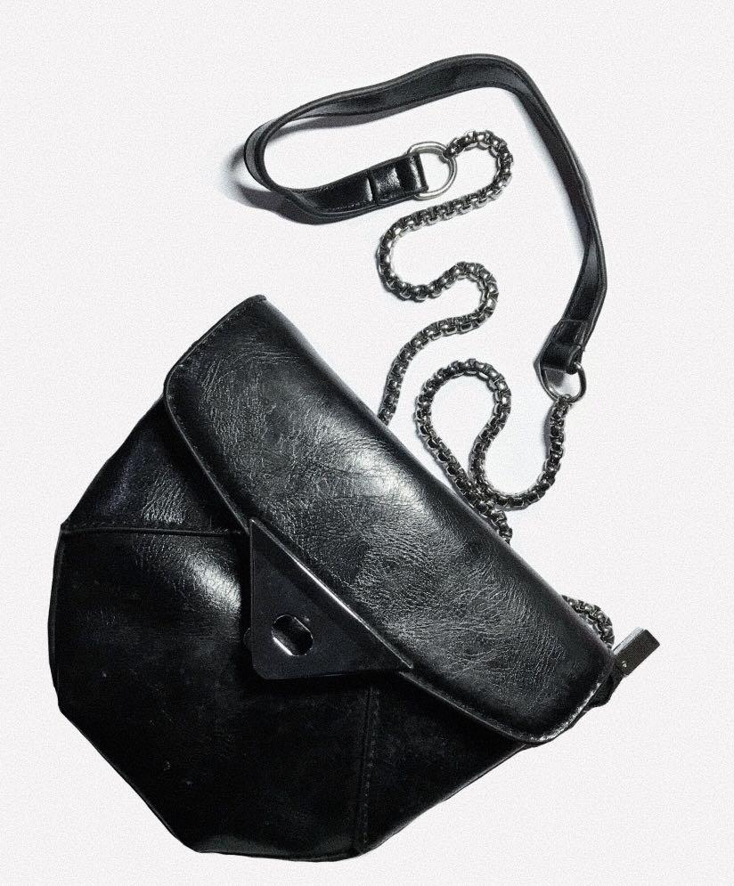 small black sling bag