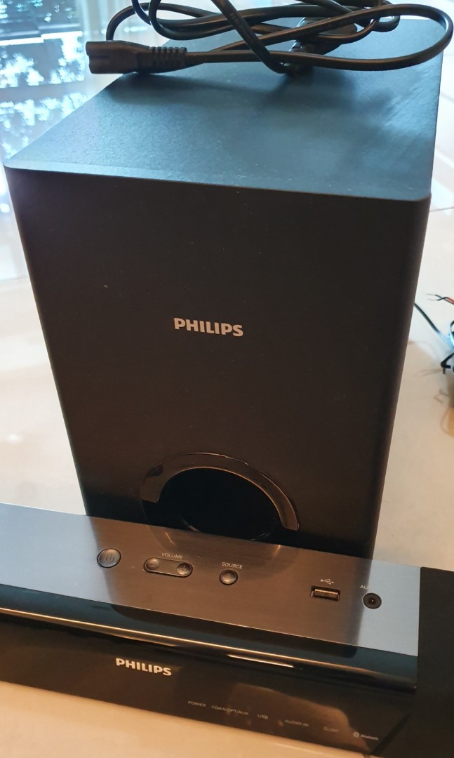Philips HTL2160/12 Soundbar Speaker 60W with Subwoofer Bluetooth, Audio, Portable Music Players on Carousell