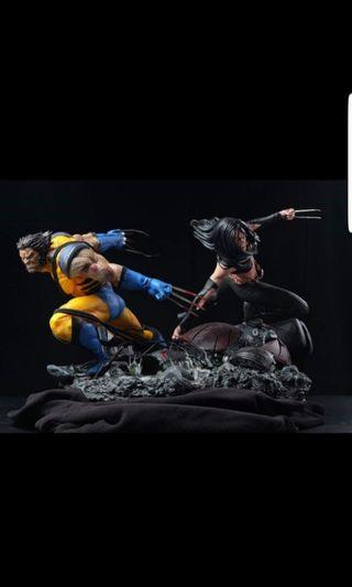 Wolverine and X-23 diorama exclusive not sideshow not xm studio