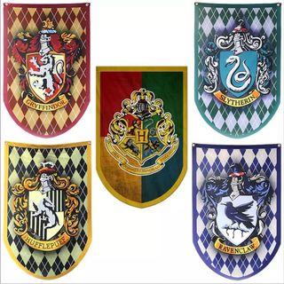 Harry Potter Hogwarts Gryffindor Slytherin flag