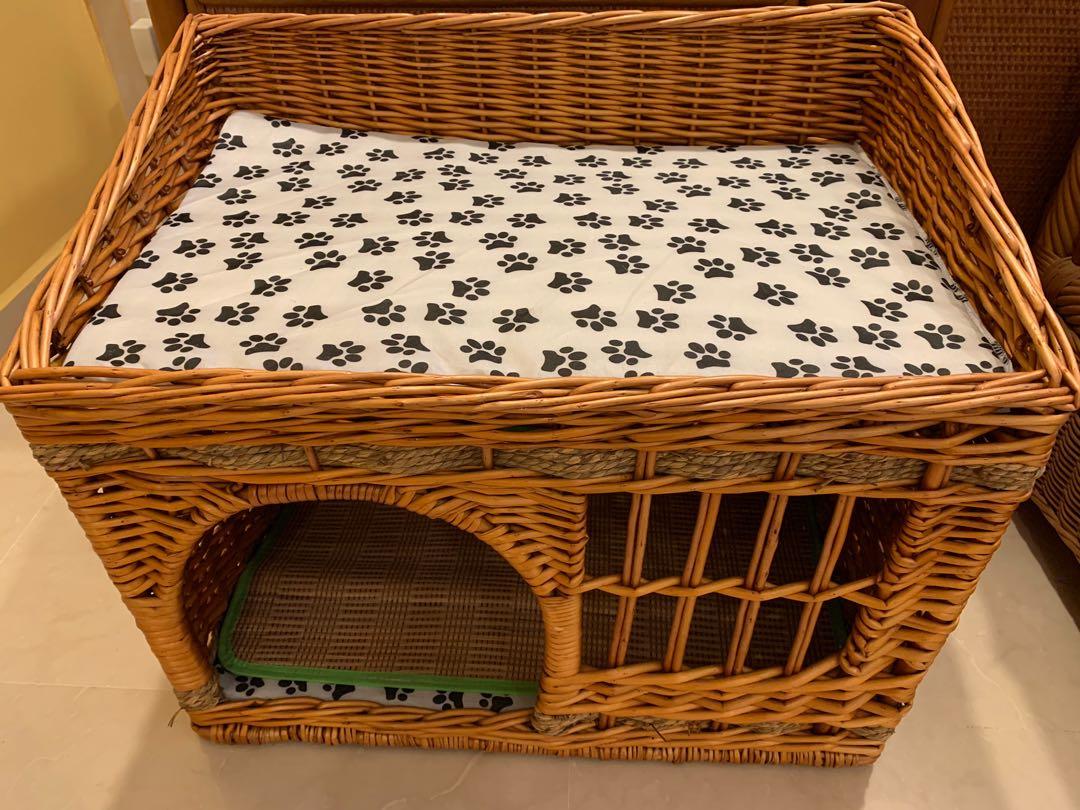 Brand New Rattan Pet Kennel For Puppy Or Kitten Reduced Price Pet Supplies For Small Animals Pet Accessories On Carousell