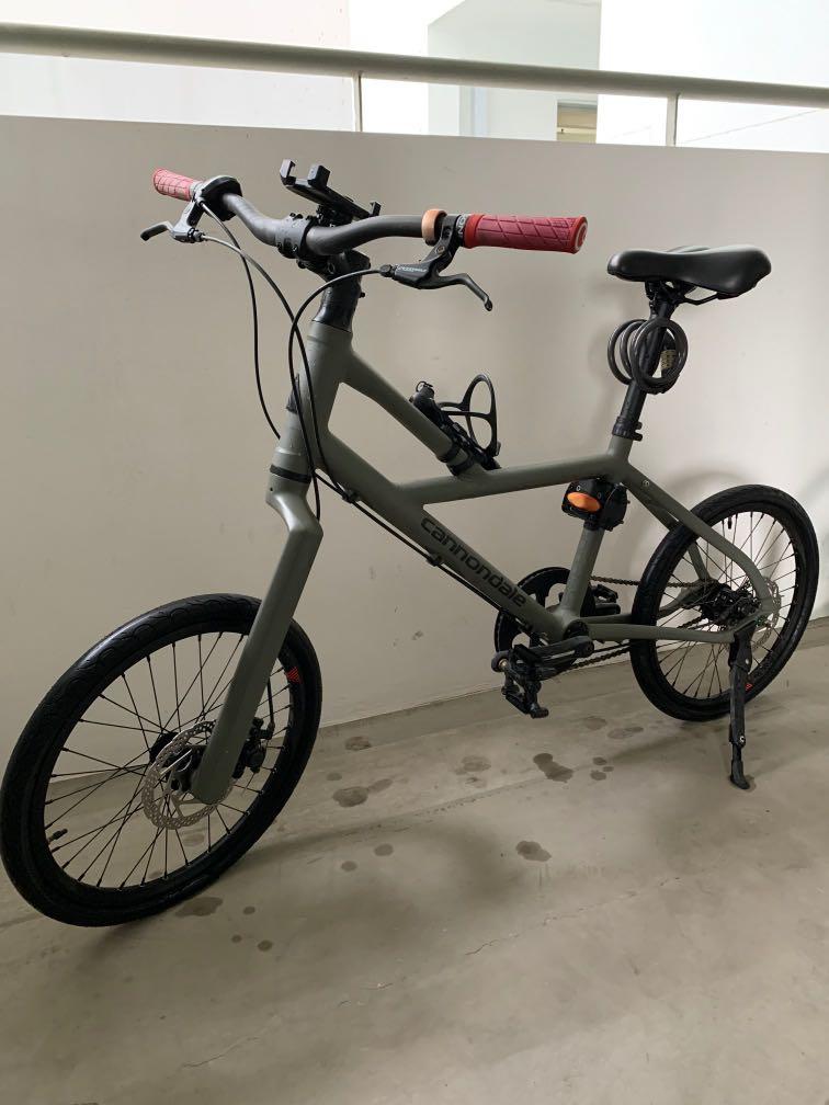 Cannondale hooligan lefty green with disc brake