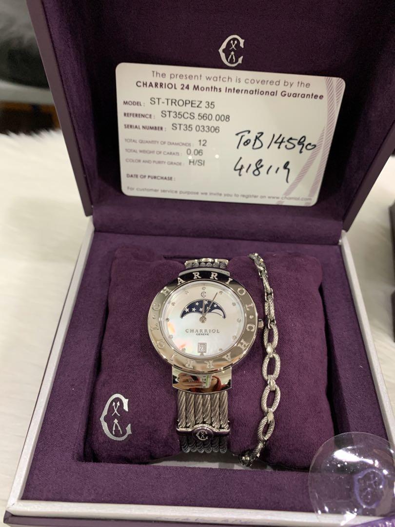 charriol moonphase watch