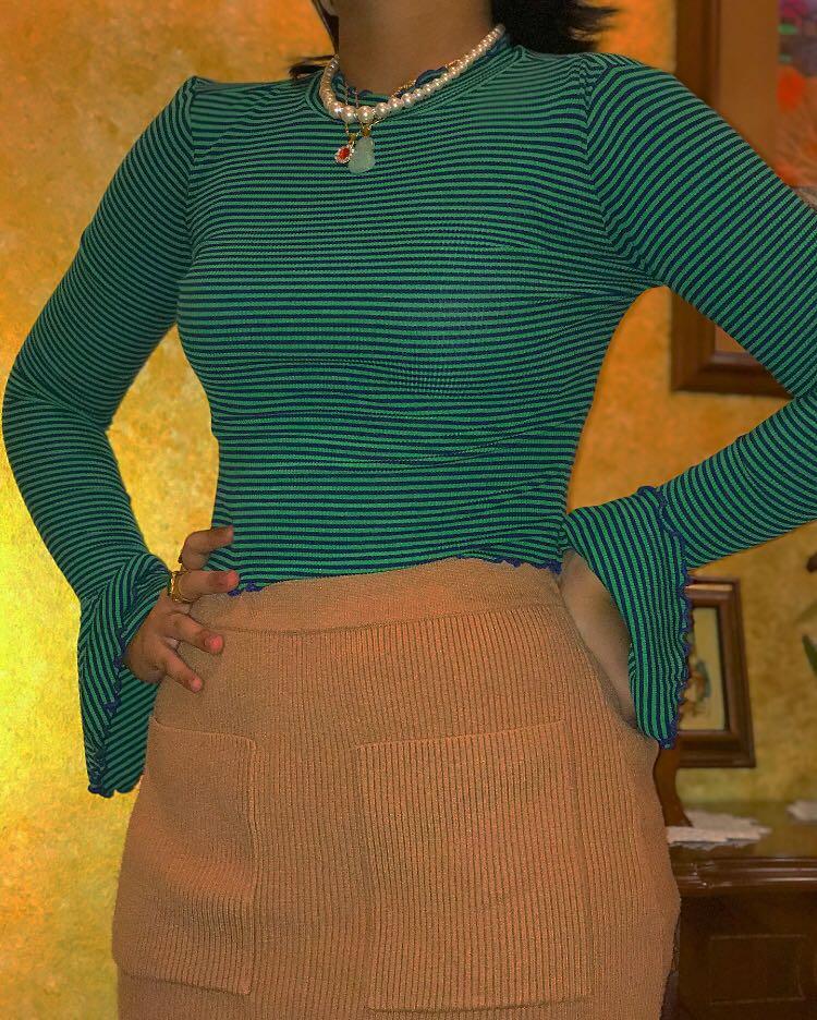 striped turtleneck forever 21