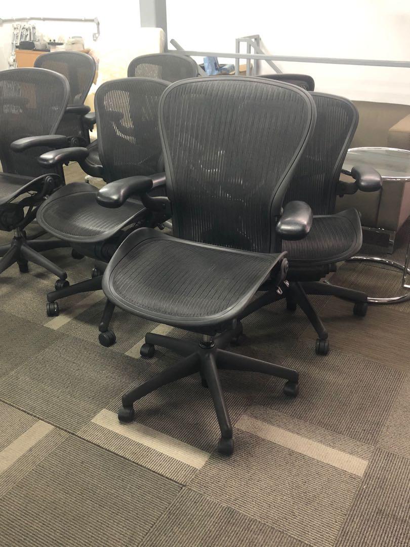 herman miller aeron chair used furniture tables  chairs