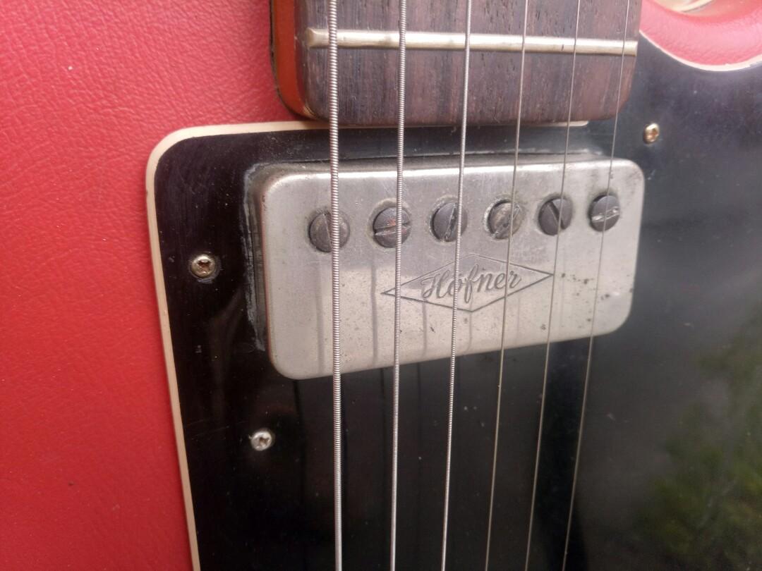 Hofner 60s Colorama II Guitar Germany (Category: Musical Instruments) located in Manila. Submitted by kinganalog (Listing ID 269029921, Image 2). Description: Rare Hofner early 60's Colorama II made in Germany in very good working condition, all stock from electronics to hard ware including the trem arm that usually gets lost as years passed by. Minor dents, scratches and oxidation on hard ware. Comes with generic soft case. Rare to find one thes