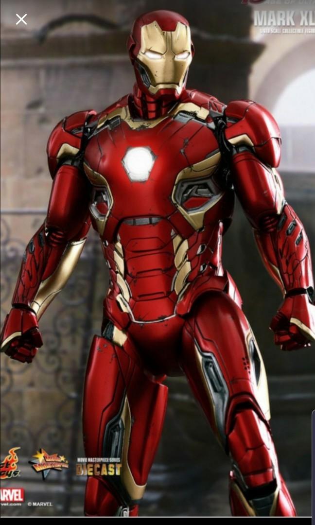 Hot Toys Mark 45 1/6 Iron Man Diecast Avengers Age of Ultron AOU