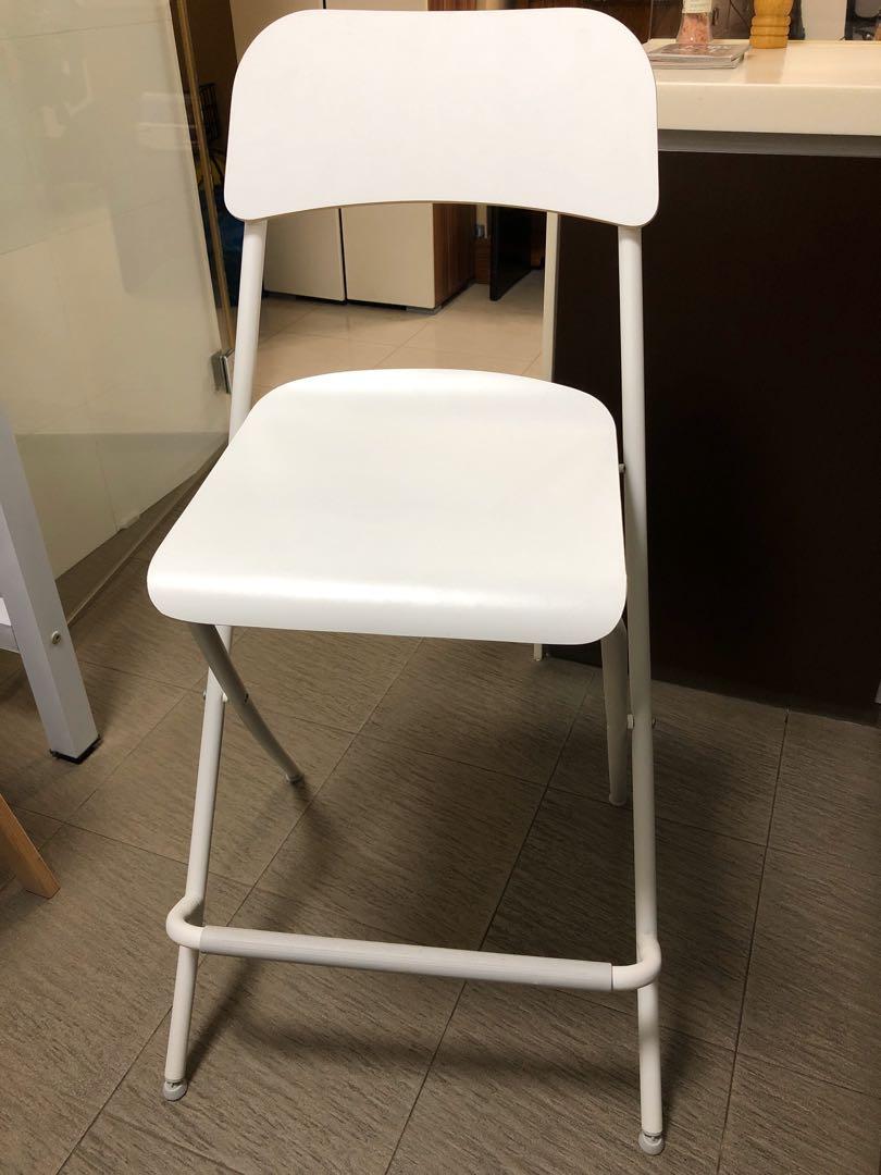 Ikea Franklin Bar Stool Kitchen Chair With Backrest Furniture