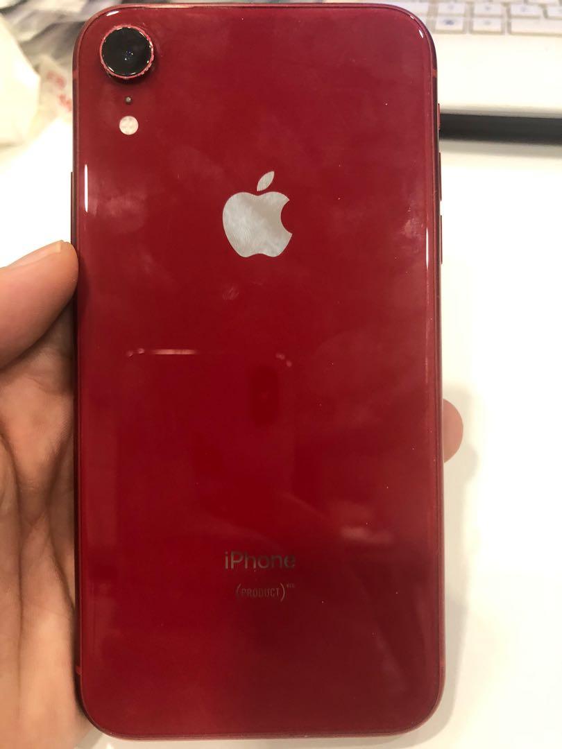 正規品質保証】 画面、裏面割れなし 美品 iPhone red GB 64 XR 