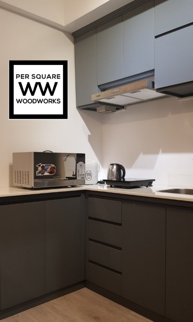 Kitchen Cabinet Wood Or Granite Counter Top Island And Wall Mounted Home Furniture Furniture Fixtures Shelves Drawers On Carousell