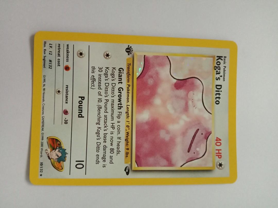 Pokemon card: Koga's Ditto 10/132