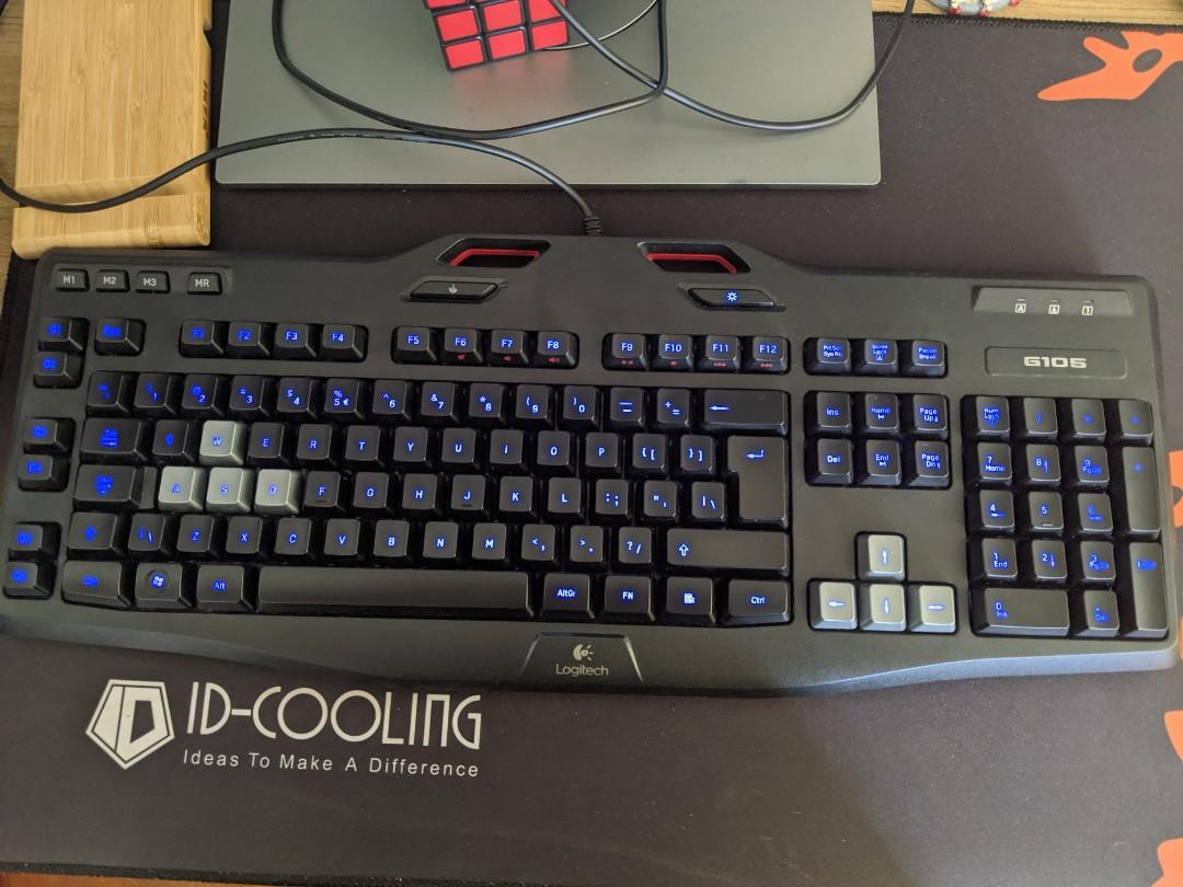 Logitech G105 Gaming Keyboard Computers Tech Parts Accessories Computer Keyboard On Carousell